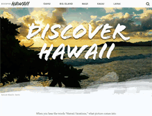 Tablet Screenshot of discover-hawaii.com
